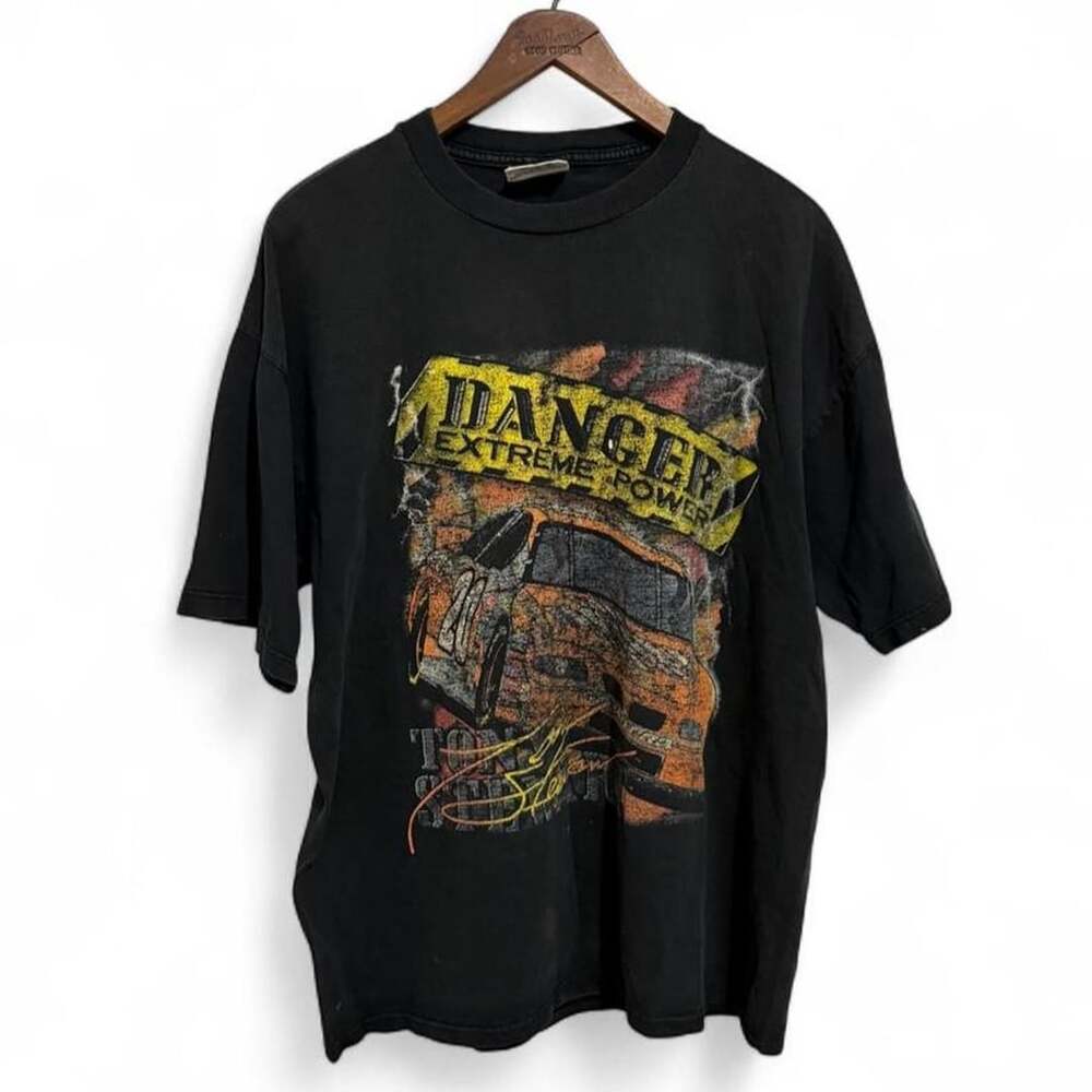 Chase Authentics Tony Stewart Nascar T-Shirt Size L Danger Extreme Power